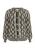 usha Vest Dames wol wit zwart