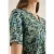 Shirt met korte mouwen, gespleten hals en print