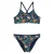 WE Fashion crop bikini donkerblauw/multicolor