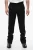 Slim-fit TECH DRILL-broek met rits aan de onderkant in zwart