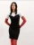 Bigdart Jurk  zwart / wit