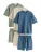 Next Pyjama kort  beige / saffier / lichtgroen