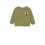 Noppies kids sweater met backprint groen