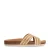 Manfield raffia slippers beige