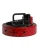 Dolce & Gabbana Rode Exotische Leren Buckle Riem van Messing
