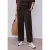 Street One Dames Wide Legs broek met knoopdetail in Bruin