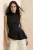 TRENDYOLMİLLA Dames Zwart Effen Mouwloos Regular fit Blouses