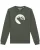 Watapparel Sweatshirt ‘ Röhrender Hirsch ‘  olijfgroen / wit
