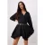 TRENDYOLMİLLA Dames Zwart Effen Kort / Mini Lang Casual Skater Jurken