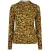EsQualo Sweater Buttoned Slve Untamed Animal Print