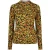 EsQualo Sweater Buttoned Slve Untamed Animal Print