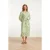 Smashed Lemon 25032 v-hals midi jurk met slangenprint |