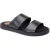 Base London Maven Leren Heren Sandalen Zwart