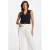 Morgan top met kant marineblauw