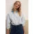 Jansen Amsterdam Micky blouse sa 751 stripe sequins 000750 aquamarijn