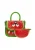 MYMO Handtas ‘Pop Eyetheme’  groen / rood / zwart / wit