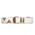 Gianni Versace riem met gouden driehoekapplicaties