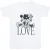 Li-cense Disney heren mickey en minnie mouse liefde t-shirt