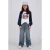 Vingino rechtvallende longsleeve met print – donkerblauw