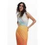 Desigual maxi jurk oranje