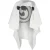 Issey Miyake bedrukte cape van wit polyester