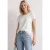 Shirt met ronde hals en losse schouders