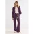 Tramontana wide leg broek met ceintuur – donkerpaars