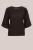 WE Fashion – Dames gebreide trui met structuur – Regular fit – Donkerbruin – Livaeco™ Viscose –