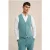 We Fashion Waistcoat Green Blue