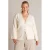 Yest Curve gebreid vest Plus Size – ecru