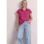 Mouwloos shirt met Silk-Look en ritssluiting