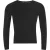 Lonsdale Effen heren-T-shirt met ronde hals en lange mouwen (Zwart)