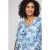 STUDIO gebloemde top blauw