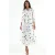 Tekst Print Maxi Shirt Jurk