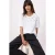 TRENDYOLMİLLA Dames Wit Geborduurd Kort Oversized T-shirts