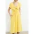 French Connection Barletta Poplin Tie Midi Dress Butter Yellow