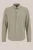 WE Fashion – Heren regular fit gebreid overhemd met structuur – Regular fit – Grijsgroen – Katoen –