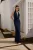 TRENDYOLMİLLA Dames Donkerblauw Effen Maxi Mouwloos Diploma-uitreiking / Gala A-lijn Avond & Gala Jurk