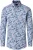Venti Overhemd blauw, Bedrukt