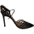 Gianvito Rossi PVC Gevangen Enkelsandalen met Leren Bandjes in Zwart
