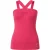 Fuchsia top met gekruiste bandjes – Modern, vrouwelijk, perfect voor een zomerse stijl.