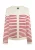 Dreimaster Vest Dames Wol Wit Rood