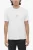 Slim Fit T-shirt met ronde hals en hartjesprint in wit