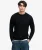 Cable Knit Trui met Normale Pasvorm Black