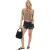 I Saw It First Dames-shirt met uitgesneden details en korte mouwen, gehaakt (Mokka)