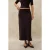 Zachte Textuur Gebreide Midi Rok
