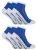 6 paar sneakersokken die op schoenen lijken – Blauw