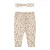 Dirkje babybroek + haarband lichtbruin/roze/ecru