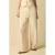 Sissy-Boy katoenen regular waist wide leg broek – ecru