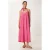Losse Midi-jurk met U-hals